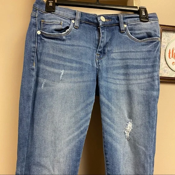 BlankNYC The Reade Classic Frayed Hem Skinny Jeans 26 - Picture 11 of 14